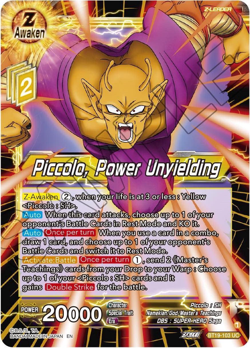 Piccolo, Power Unyielding (BT19-103) [Fighter's Ambition] - POKÉ JEUX