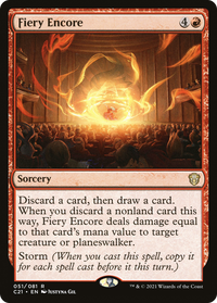 Fiery Encore [Commander 2021]