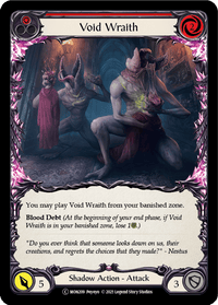 Void Wraith (Red) [U-MON209-RF] (Monarch Unlimited) Unlimited Rainbow Foil - POKÉ JEUX