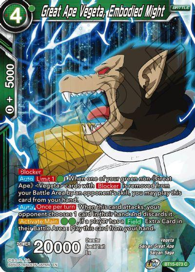 Great Ape Vegeta, Embodied Might (BT15-073) [Saiyan Showdown] - POKÉ JEUX