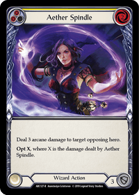 Aether Spindle (Yellow) [ARC127-R] (Arcane Rising) 1st Edition Rainbow Foil - POKÉ JEUX