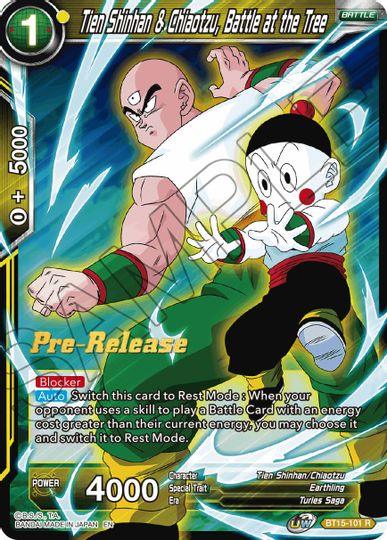 Tien Shinhan & Chiaotzu, Battle at the Tree (BT15-101) [Saiyan Showdown Prerelease Promos] - POKÉ JEUX
