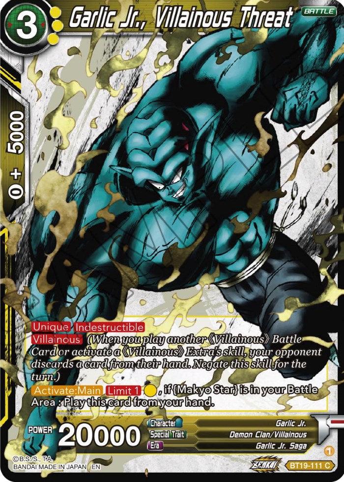 Garlic Jr., Villainous Threat (BT19-111) [Fighter's Ambition] - POKÉ JEUX