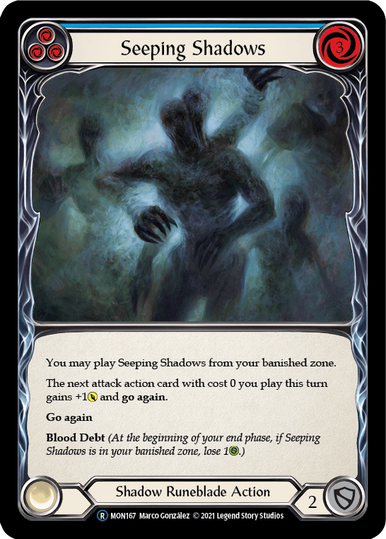 Seeping Shadows (Blue) [U-MON167] (Monarch Unlimited) Unlimited Normal - POKÉ JEUX