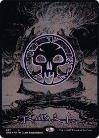 Swamp (367) (Oil Slick Raised Foil) [Phyrexia: All Will Be One]