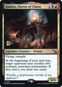 Rakdos, Patron of Chaos [Murders at Karlov Manor Prerelease Promos]