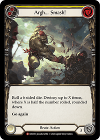 Argh... Smash! [CRU009] (Crucible of War) 1st Edition Rainbow Foil - POKÉ JEUX