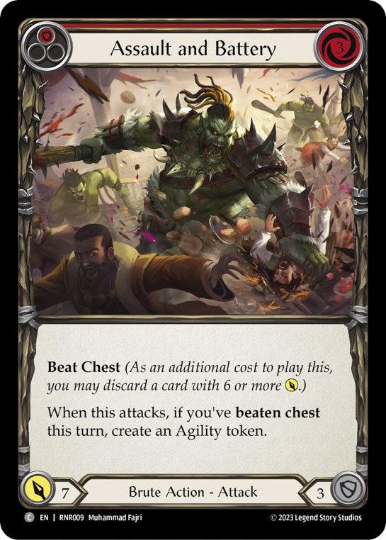 Assault and Battery (Red) [RNR009] (Rhinar Hero Deck) - POKÉ JEUX