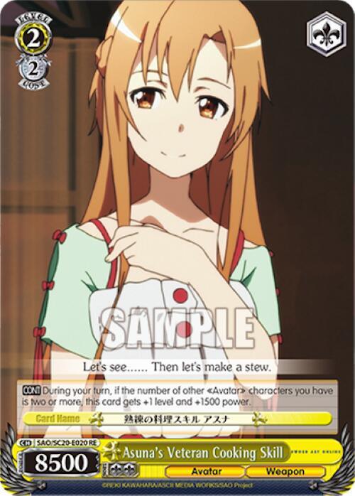 Asuna's Veteran Cooking Skill [Sword Art Online Chronicle Set] - POKÉ JEUX