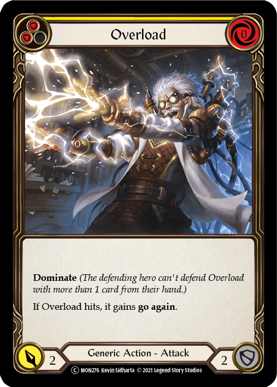 Overload (Yellow) [U-MON276-RF] (Monarch Unlimited) Unlimited Rainbow Foil - POKÉ JEUX