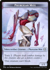 Phyrexian Mite (011) // Jeton double face du gobelin phyrexia [Phyrexia : tous seront un seul jeton] 