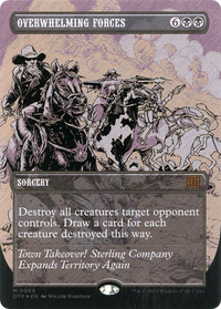 Overwhelming Forces (Textured Foil) [Outlaws of Thunder Junction: Breaking News]