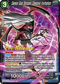 Demon God Shroom, Demonic Invitation (BT18-131) [Dawn of the Z-Legends Prerelease Promos] - POKÉ JEUX