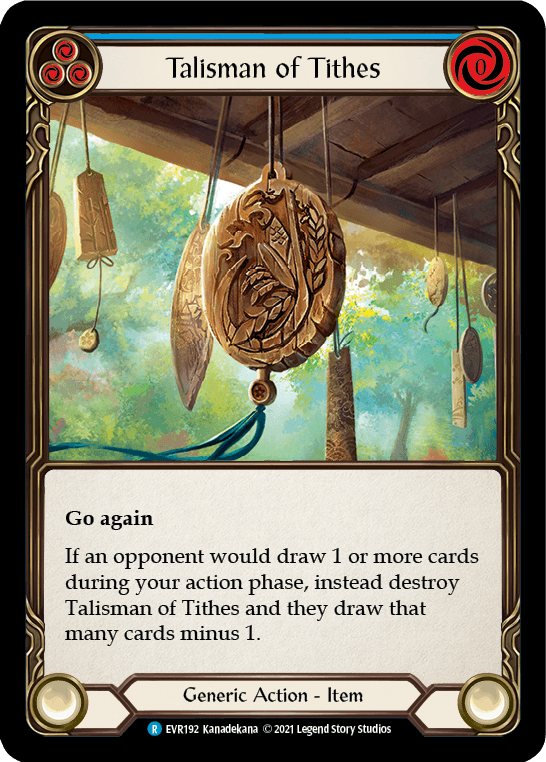 Talisman of Tithes [EVR192] (Everfest) 1st Edition Normal - POKÉ JEUX