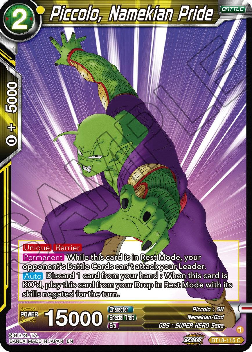 Piccolo, Namekian Pride (BT18-115) [Dawn of the Z-Legends] - POKÉ JEUX