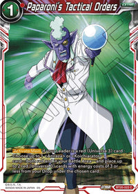 Paparoni's Tactical Orders (BT20-022) [Power Absorbed] - POKÉ JEUX