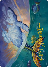 Dreamtide Whale Art Card (Gold-Stamped Signature) [Modern Horizons 3 Art Series] - POKÉ JEUX