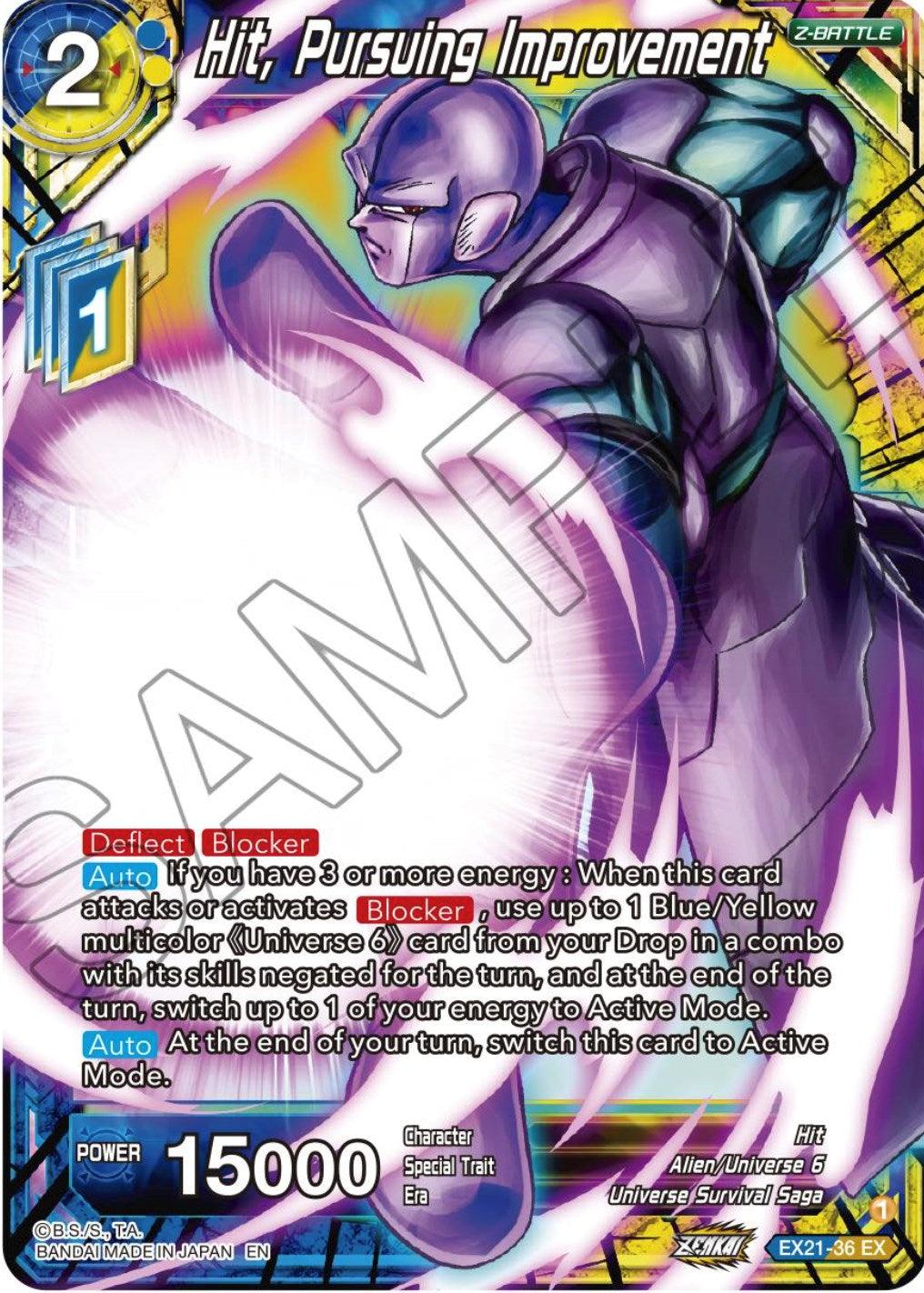 Hit, Pursuing Improvement (EX21-36) [5th Anniversary Set] - POKÉ JEUX