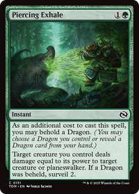 Piercing Exhale (TDM-151) - Tarkir: Dragonstorm Foil