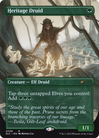 Heritage Druid (Borderless) [Secret Lair 30th Anniversary Countdown Kit]