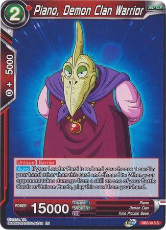 Piano, Demon Clan Warrior (DB3-018) [Giant Force] - POKÉ JEUX
