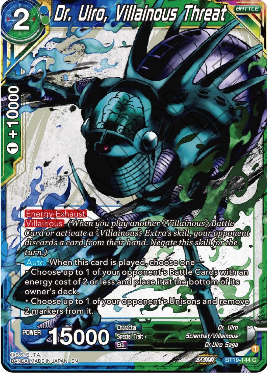 Dr. Uiro, Villainous Threat (BT19-144) [Fighter's Ambition] - POKÉ JEUX