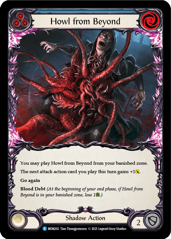 Howl from Beyond (Blue) [MON202-RF] (Monarch) 1st Edition Rainbow Foil - POKÉ JEUX