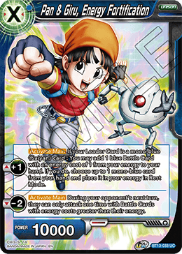 Pan & Giru, Energy Fortification (Uncommon) (BT13-033) [Supreme Rivalry] - POKÉ JEUX