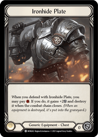 Ironhide Plate [MON242] (Monarch) 1st Edition Normal - POKÉ JEUX