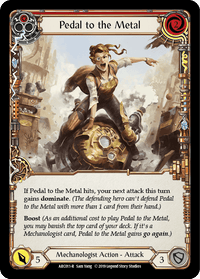 Pedal to the Metal (Red) [ARC011-R] (Arcane Rising) 1st Edition Normal - POKÉ JEUX
