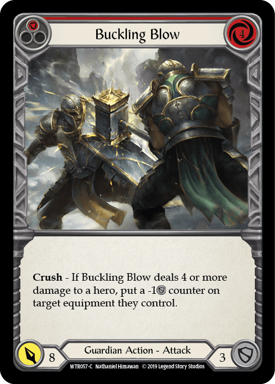 Buckling Blow (Red) [WTR057-C] (Welcome to Rathe) Alpha Print Normal - POKÉ JEUX