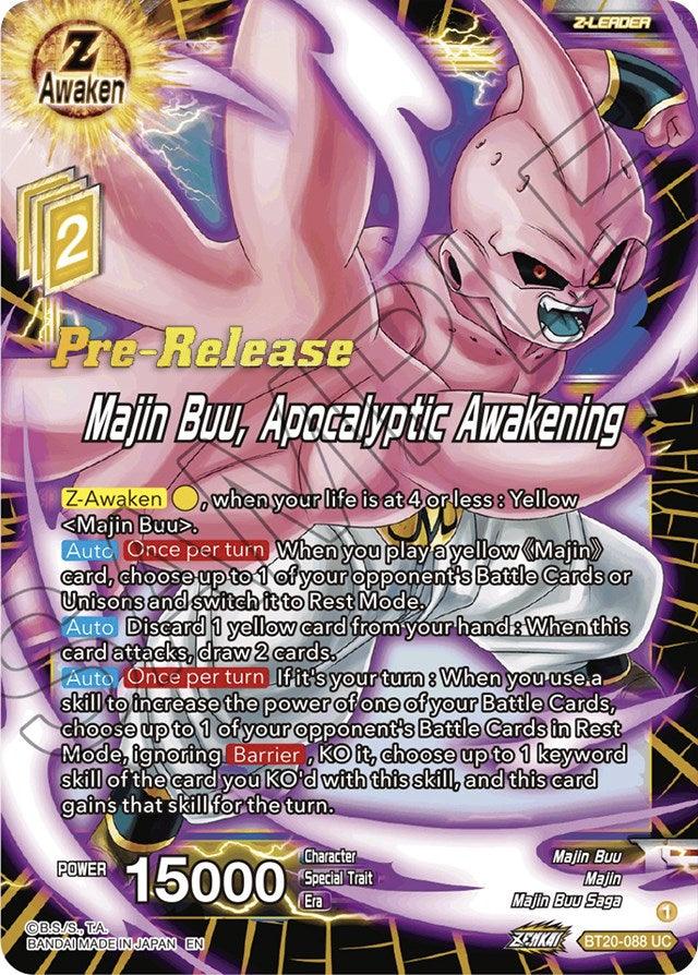 Majin Buu, Apocalyptic Awakening (BT20-088) [Power Absorbed Prerelease Promos] - POKÉ JEUX