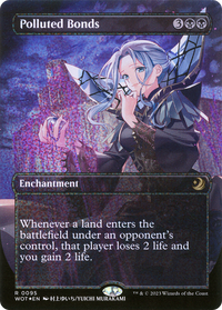 Polluted Bonds (Anime Borderless) (Confetti Foil) [Wilds of Eldraine: Enchanting Tales]