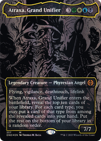 Atraxa, Grand Unificateur (Feuille surélevée de nappe de pétrole) [Phyrexia : Tous seront un] 