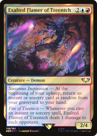 Exalted Flamer of Tzeentch (Surge Foil) [Warhammer 40,000]