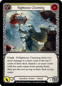 Righteous Cleansing [U-CRU027] (Crucible of War Unlimited) Unlimited Normal - POKÉ JEUX