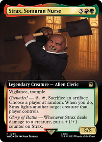 Strax, Sontaran Nurse (Extended Art) (Surge Foil) [Doctor Who]