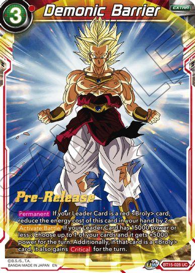 Demonic Barrier (BT15-028) [Saiyan Showdown Prerelease Promos] - POKÉ JEUX
