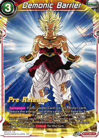 Demonic Barrier (BT15-028) [Saiyan Showdown Prerelease Promos] - POKÉ JEUX