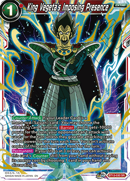 King Vegeta's Imposing Presence (BT13-030) [Supreme Rivalry] - POKÉ JEUX