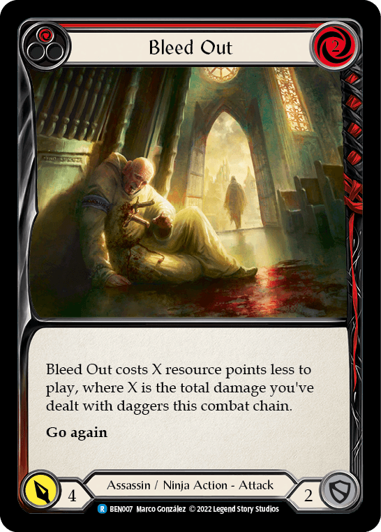 Bleed Out (Red) [BEN007] (Outsiders Benji Blitz Deck) - POKÉ JEUX