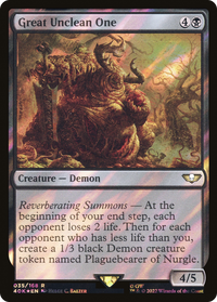 Great Unclean One (Surge Foil) [Warhammer 40,000]