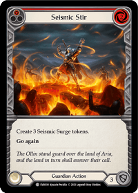 Seismic Stir (Red) [EVR030] (Everfest) 1st Edition Rainbow Foil - POKÉ JEUX