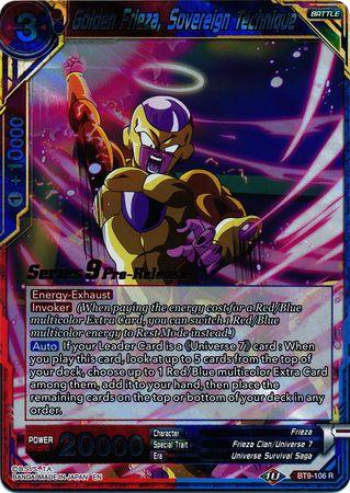 Golden Frieza, Sovereign Technique (BT9-106) [Universal Onslaught Prerelease Promos] - POKÉ JEUX