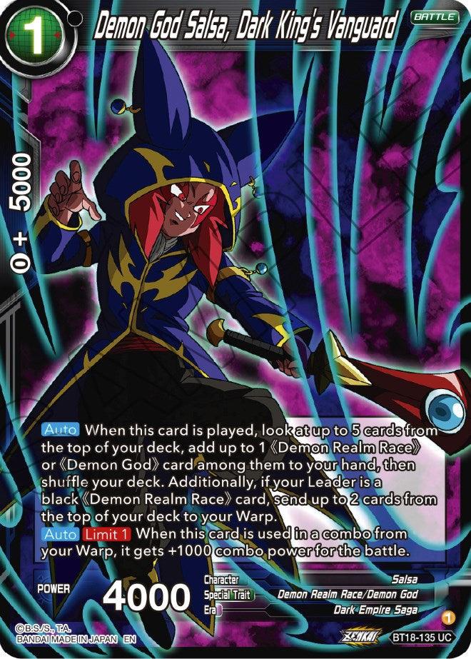 Demon God Salsa, Dark King's Vanguard (BT18-135) [Dawn of the Z-Legends] - POKÉ JEUX