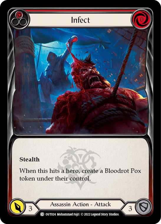 Infect (Red) [OUT024] (Outsiders) Rainbow Foil - POKÉ JEUX