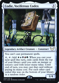 Codie, Vociferous Codex [Strixhaven: School of Mages Prerelease Promos]