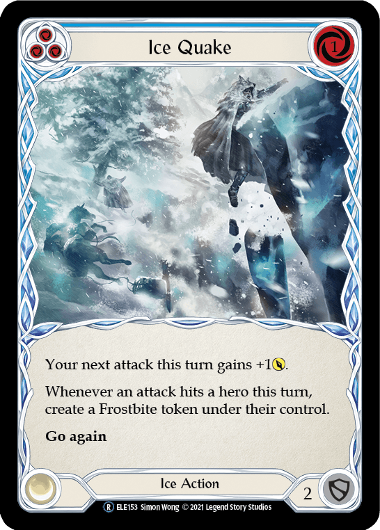 Ice Quake (Blue) [U-ELE153] (Tales of Aria Unlimited) Unlimited Rainbow Foil - POKÉ JEUX