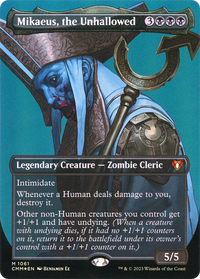 Mikaeus, the Unhallowed (Borderless Textured Foil Frame Break) [Commander Masters]