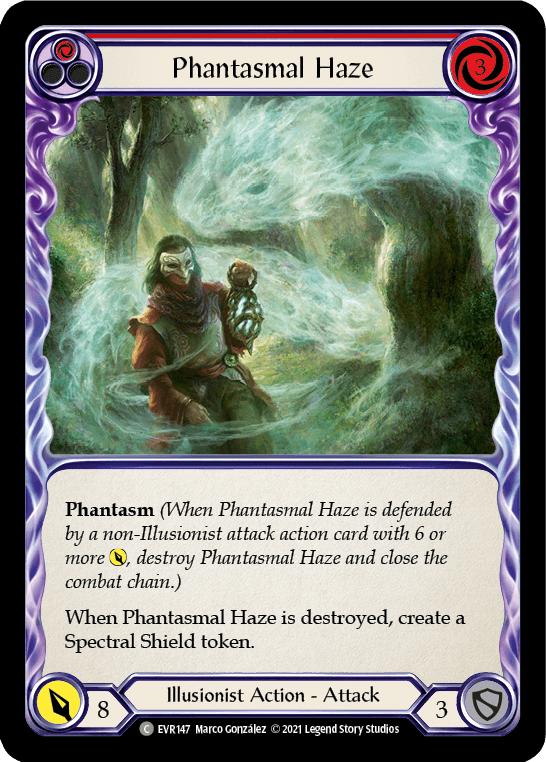 Phantasmal Haze (Red) [EVR147] (Everfest) 1st Edition Normal - POKÉ JEUX